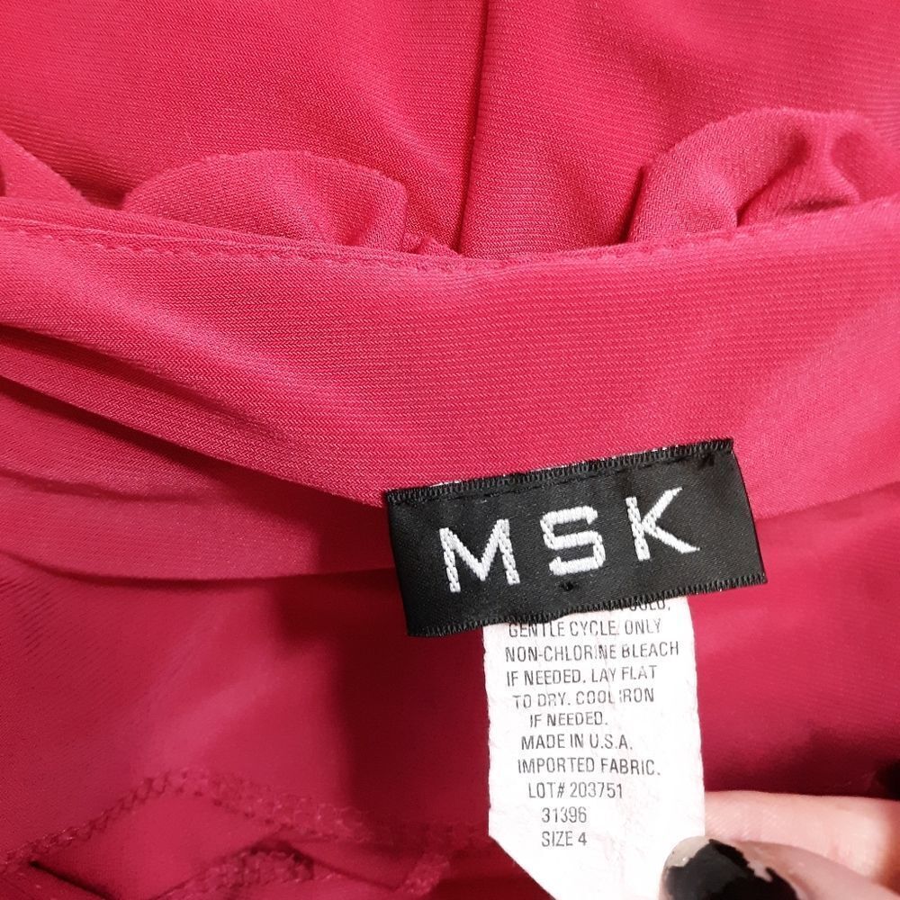 MSK pink ruffle shift dress - Picture 4 of 5